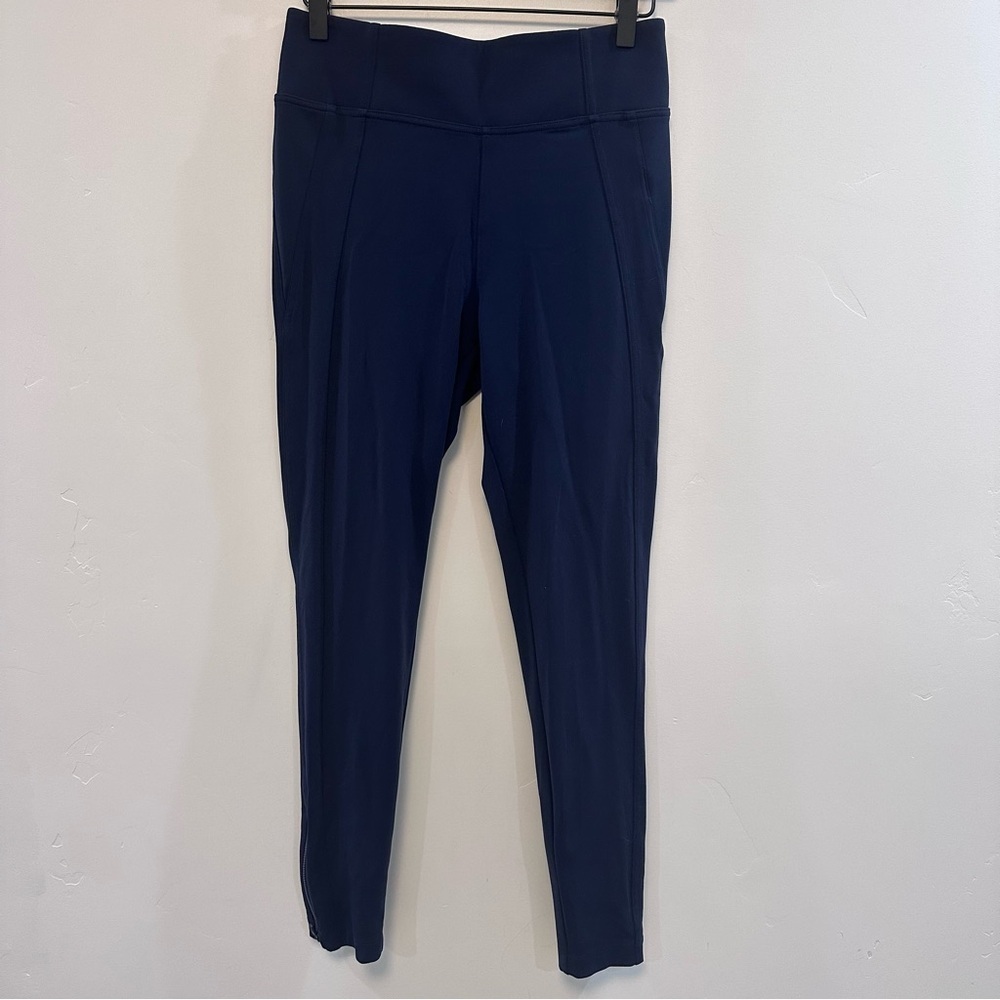 Athleta Delancey skyline high rise hybrid pants navy blue size medium - Picture 4 of 9